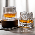 Rolling Base Whiskey Rock Glass Tumbler 3 keping